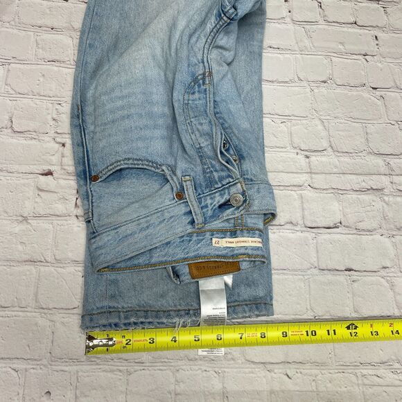 Levi's Women Ribcage Straight Ankle Jeans Size 27 Blue Denim B338 -17 - Picture 8 of 16
